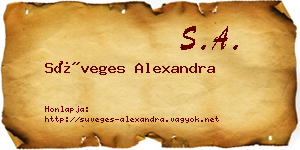 Süveges Alexandra névjegykártya
