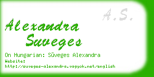 alexandra suveges business card